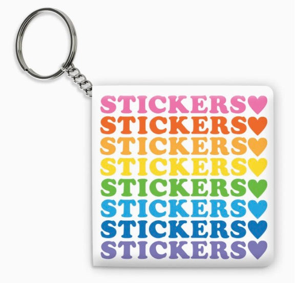 Pocket Full of Stickers Keychain Sticker Book