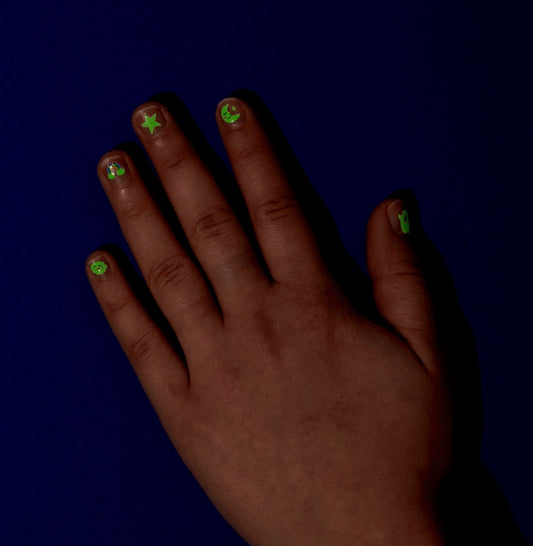 Glow Party Nail Stickers