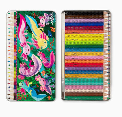 Axolotl 24 Mini Watercolor Pencils Tin